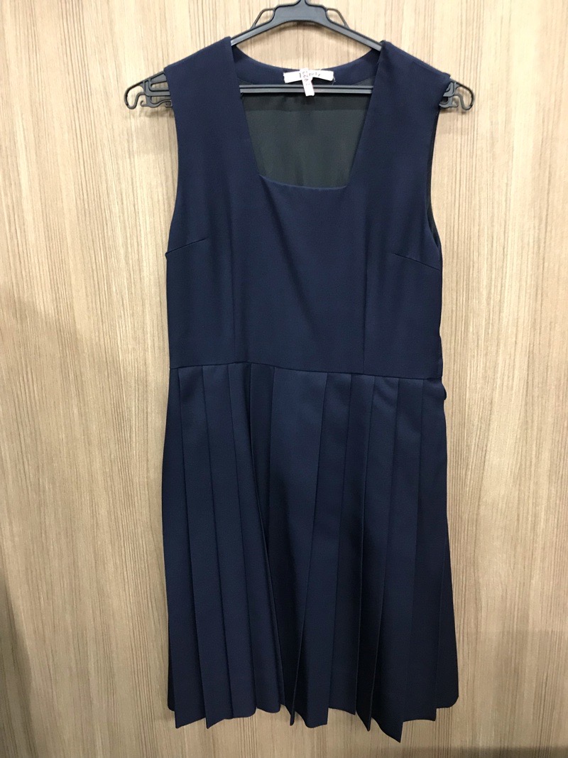 神奈川県　玉川中学校　ジャンバースカート　【0107922】