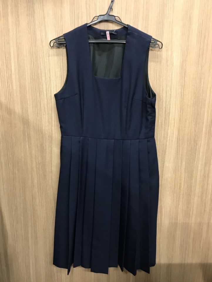 神奈川県　玉川中学校　ジャンバースカート　【0108281】