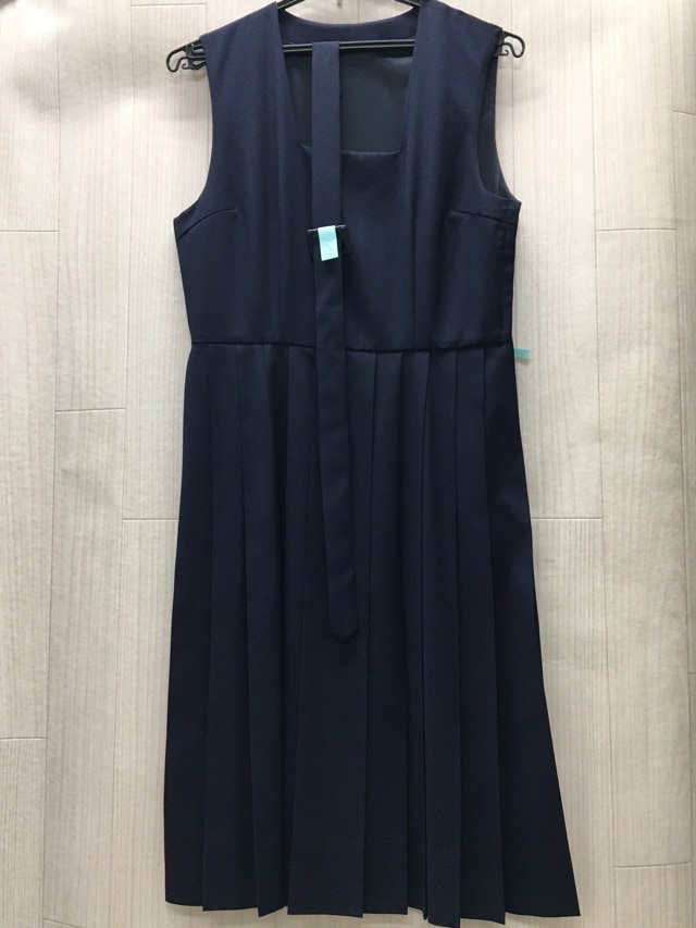 神奈川県　厚木中学校　ジャンバースカート　【0203706】