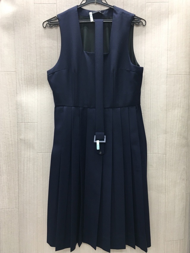 神奈川県　玉川中学校　ジャンバースカート　【0204356】