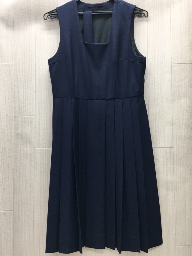 神奈川県　玉川中学校　ジャンバースカート　【0203498】