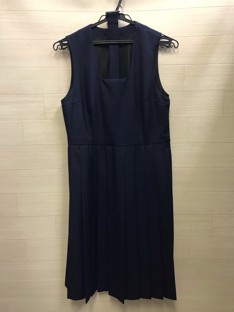 神奈川県　厚木中学校　ジャンバースカート（冬）【0205802】