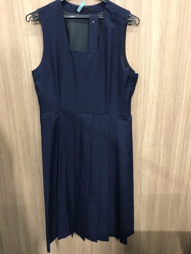 神奈川県　厚木中学校　ジャンバースカート（夏）【0207818】