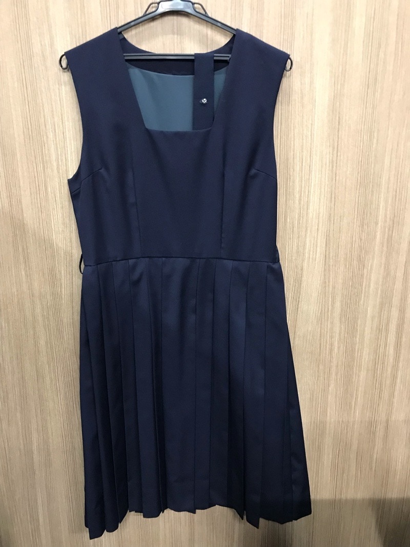 神奈川県　厚木中学校　ジャンバースカート（夏）【0207819】