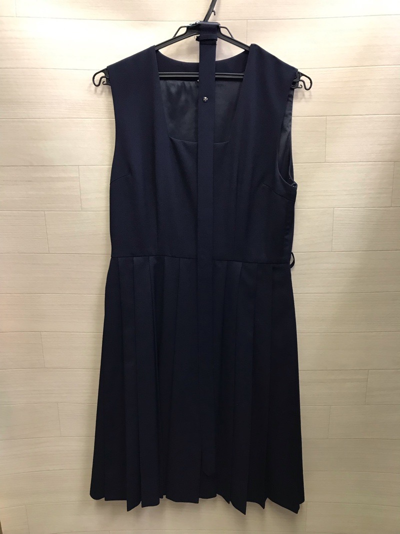 神奈川県　厚木中学校　ジャンバースカート（冬）【0207197】