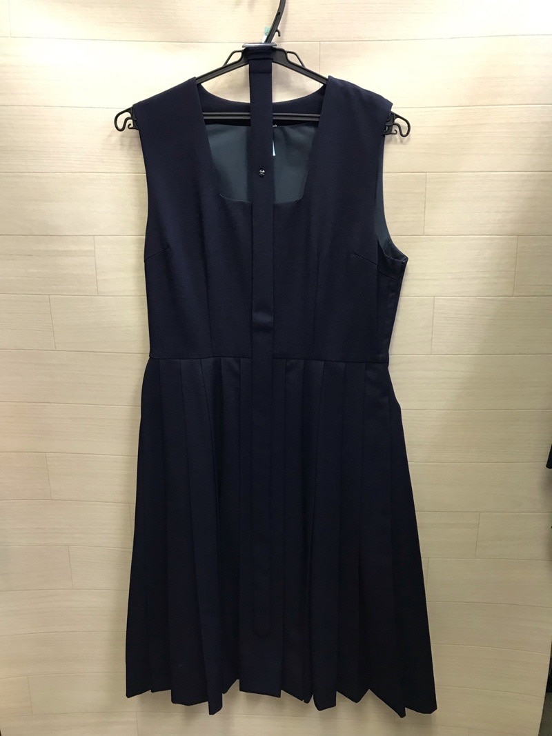 神奈川県　厚木中学校　ジャンバースカート　【0205582】