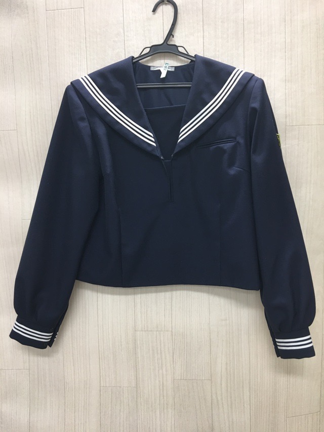 神奈川県　伊勢原中学校　セーラー上（冬）【0209572】