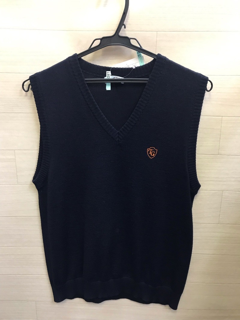 神奈川県　立花学園高校　ニットベスト　【0209287】