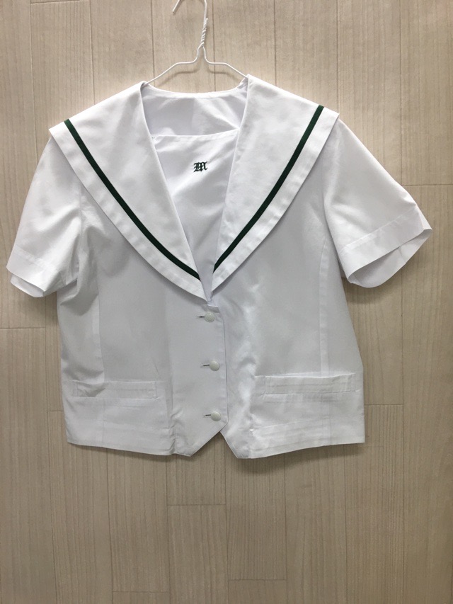 神奈川県　睦合中学校　セーラー服（夏）【0201266】