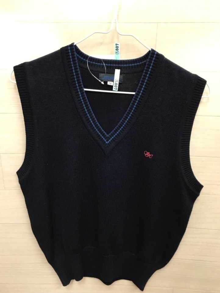 神奈川県　寒川高校　ニットベスト　【0209807】