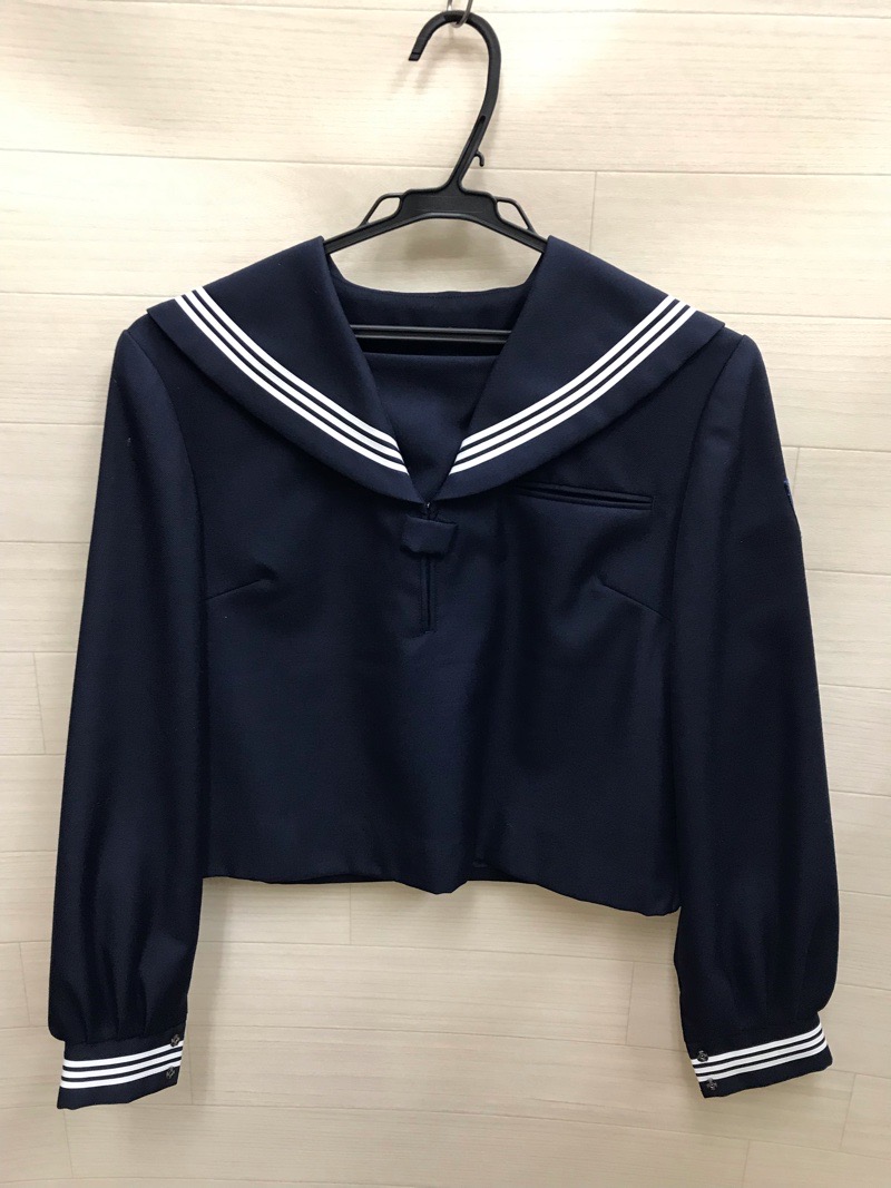 神奈川県　伊勢原中学校　セーラー服（冬）【0209991】