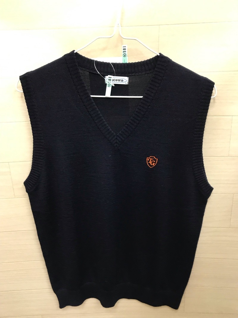 神奈川県　立花学園高校　ニットベスト　【0210181】