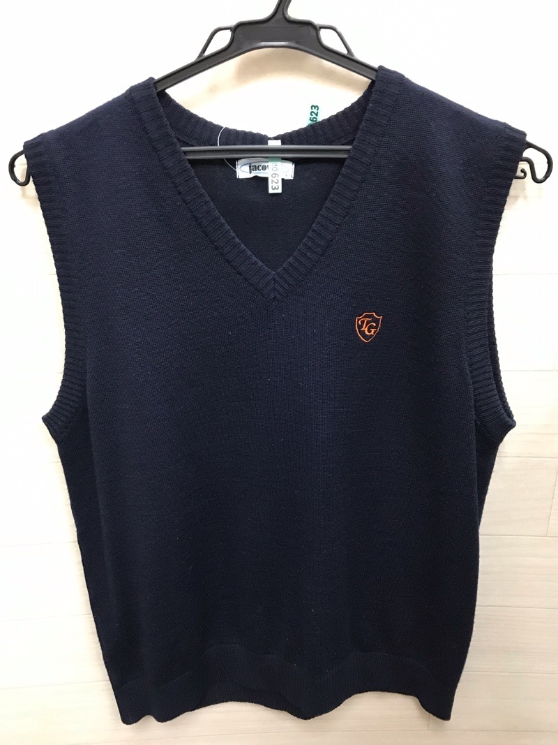 神奈川県　立花学園高校　ニットベスト　【0210623】