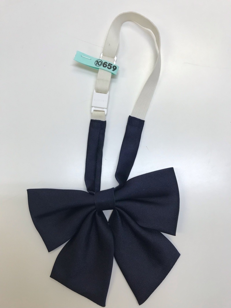 神奈川県　相模女子大学高等部　リボン　【0210659】