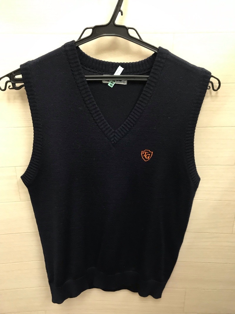 神奈川県　立花学園高校　ニットベスト　【0210749】