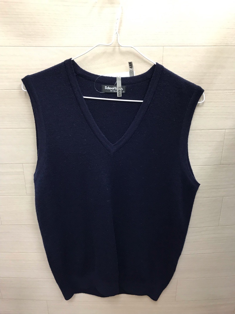 神奈川県　相川中学校　ニットベスト　【0301448】