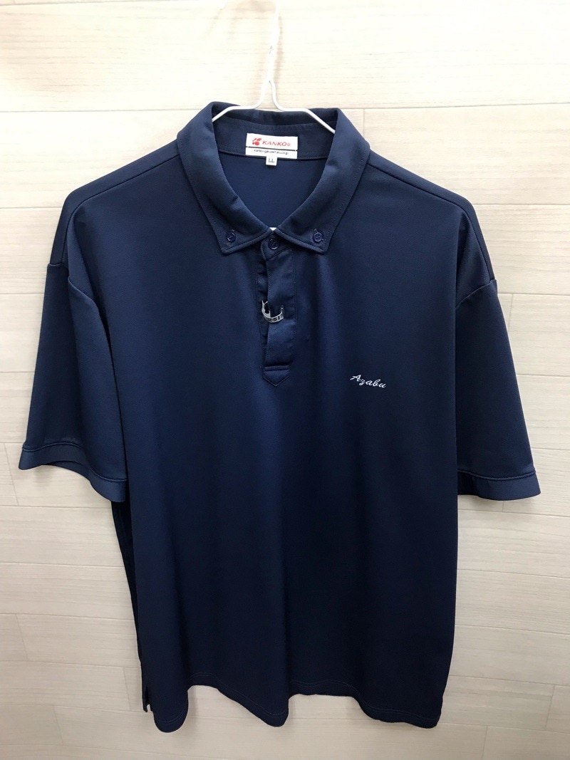 神奈川県　麻布大学付属高等学校　ポロシャツ（紺）【0302515】