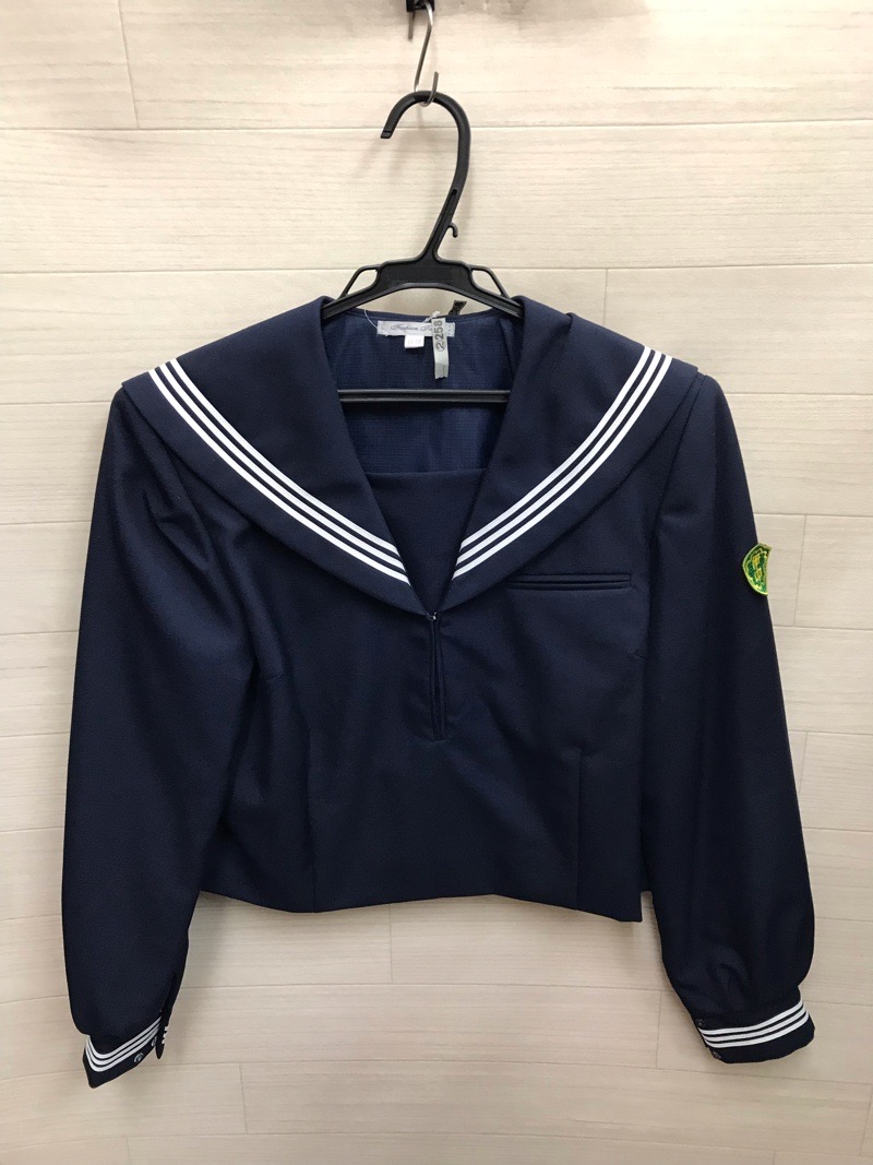 神奈川県　伊勢原中学校　セーラー服（冬）【0302258】