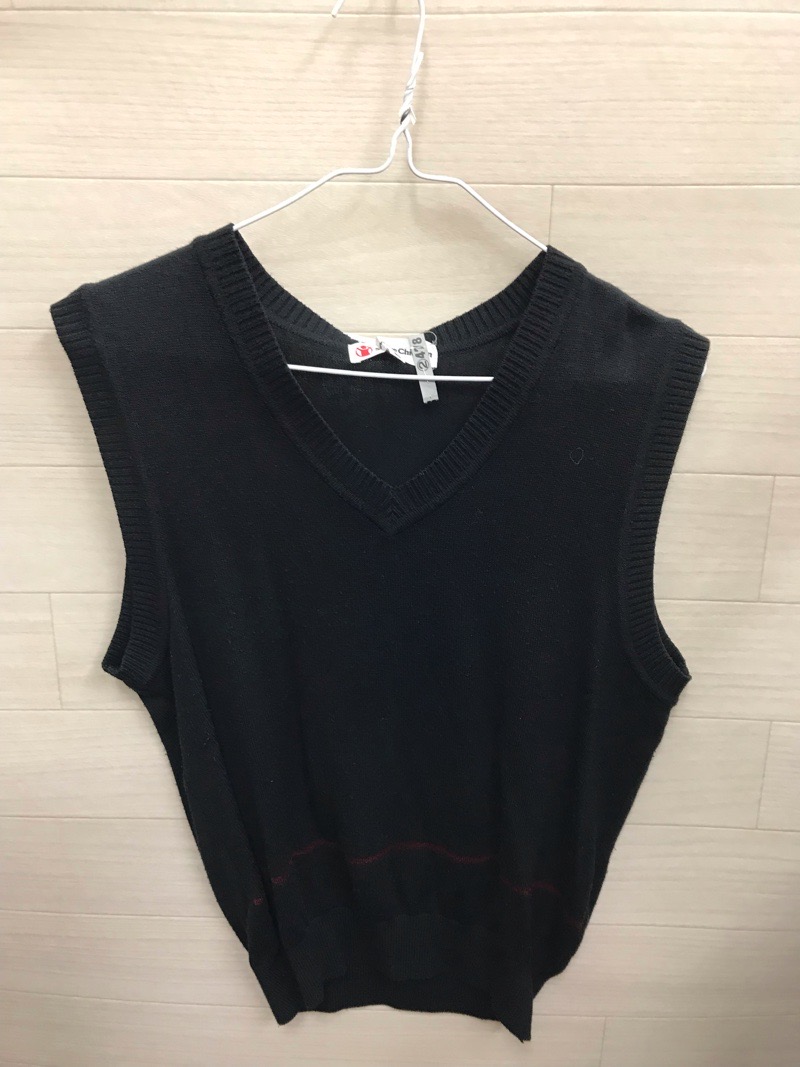 神奈川県　相模原中等教育学校　ニットベスト　【0302478】