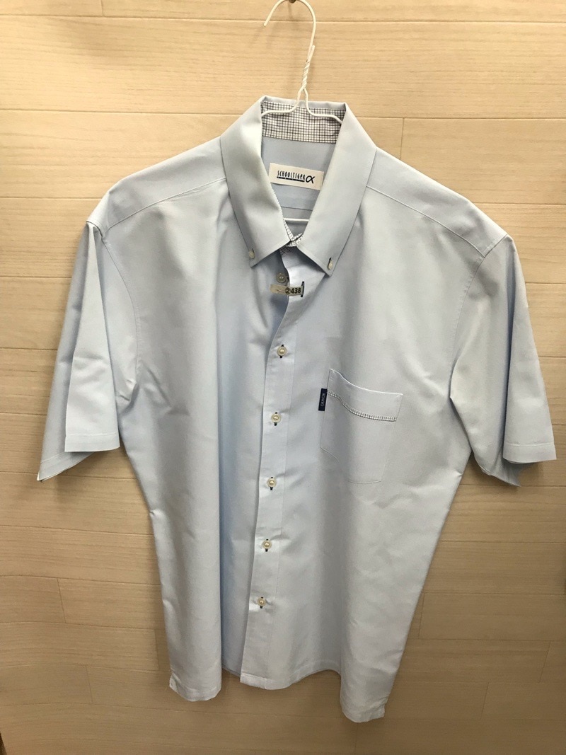 光明学園相模原高校　ワイシャツ　青（半袖）【0302439】