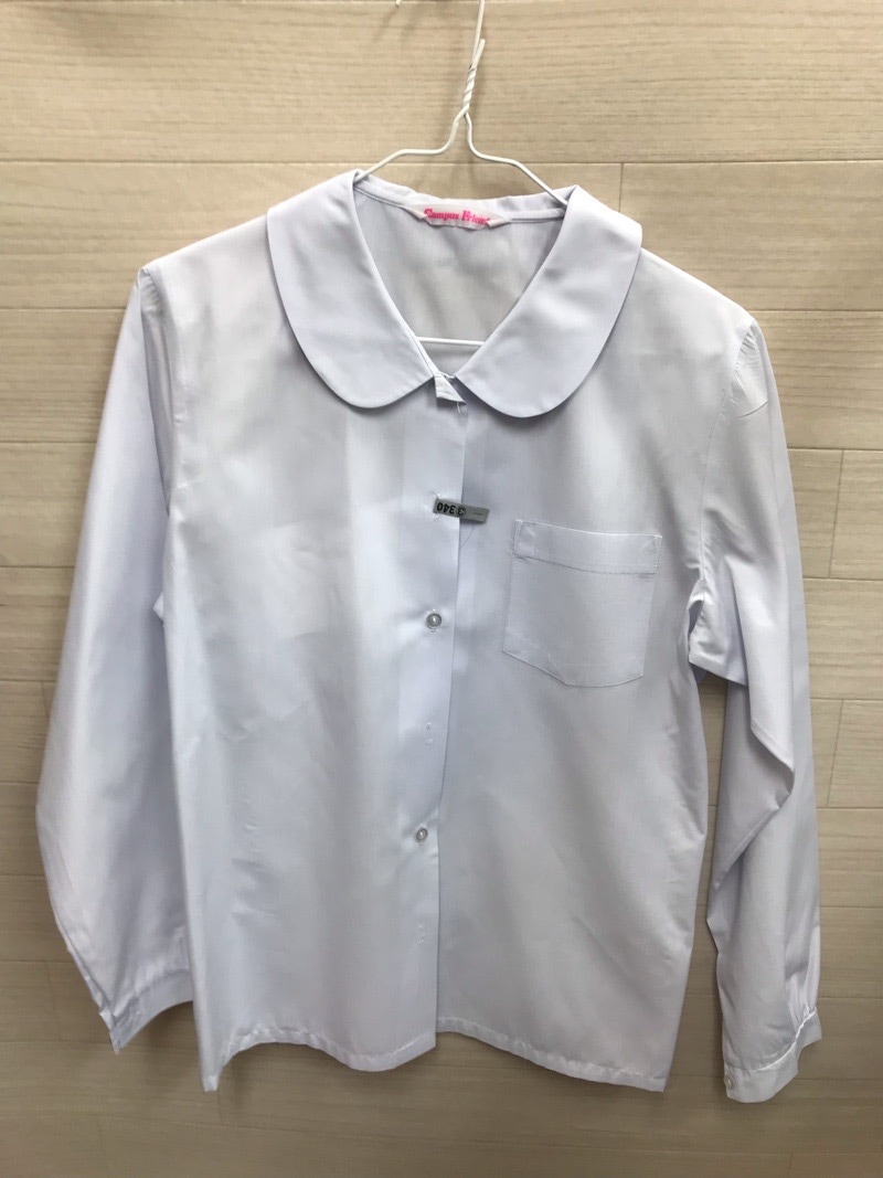 神奈川県　厚木中学校　ブラウス（長袖）【0303340】