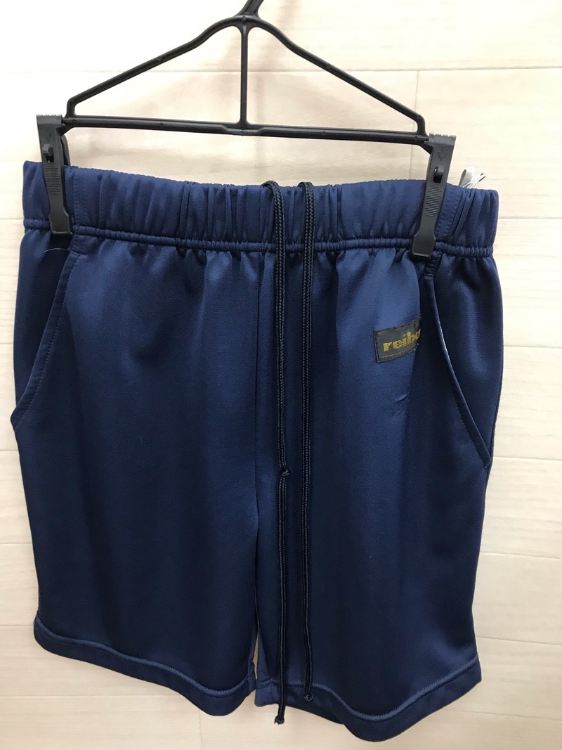 神奈川県　荻野中学校　ハーフパンツ（紺）【0303676】