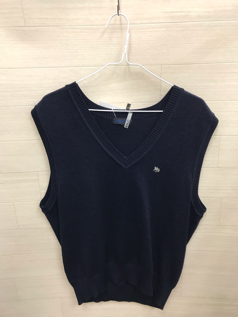 神奈川県　秦野総合高校　ニットベスト　【0303709】