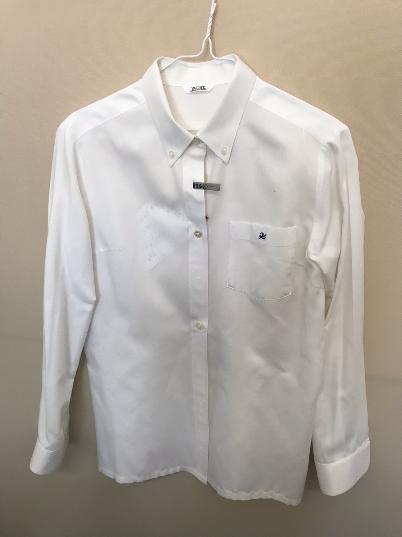 神奈川県　向上高校　ブラウス（長袖）白【0303968】