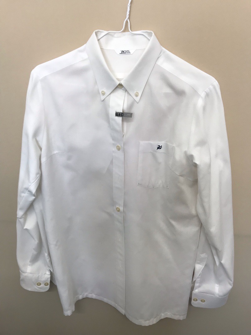 神奈川県　向上高校　ブラウス（長袖）白【0303970】