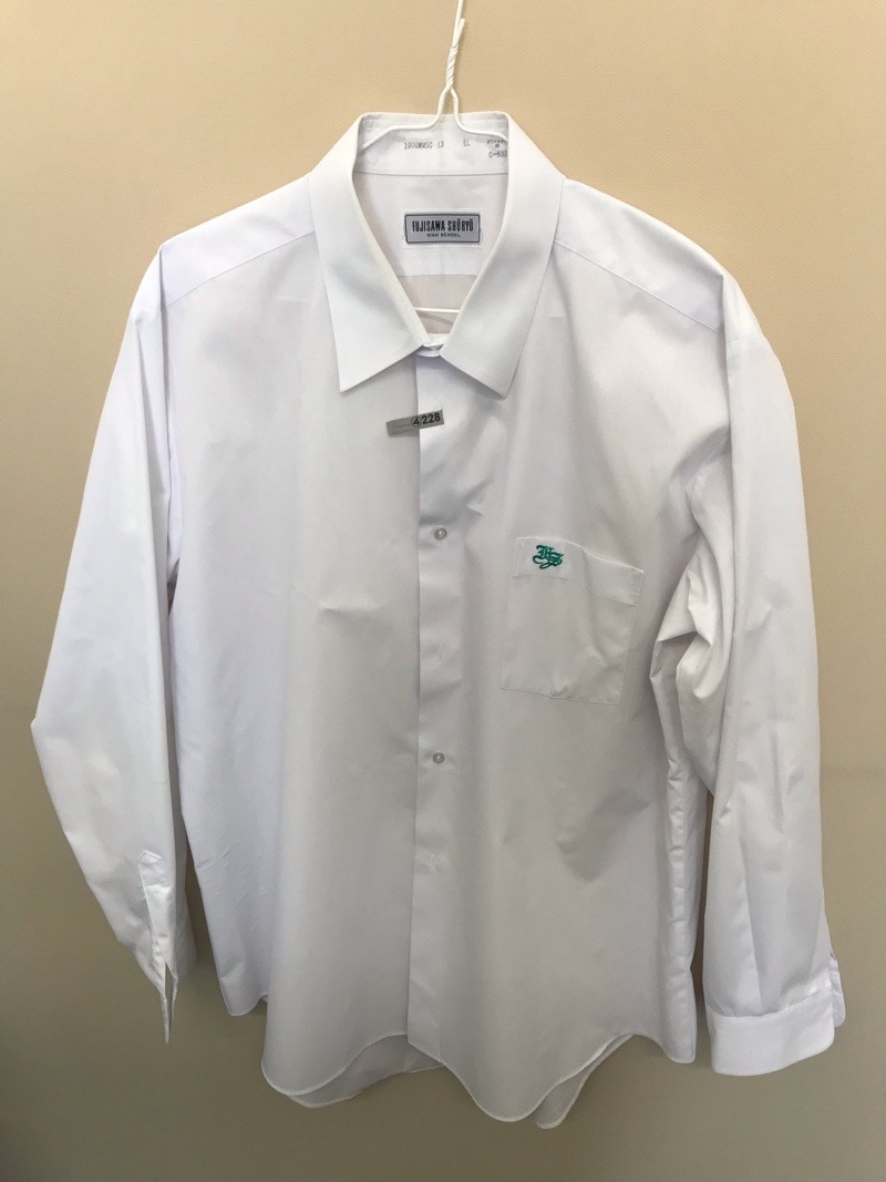 神奈川県　藤沢翔陵高校　ワイシャツ（長袖）【0304228】