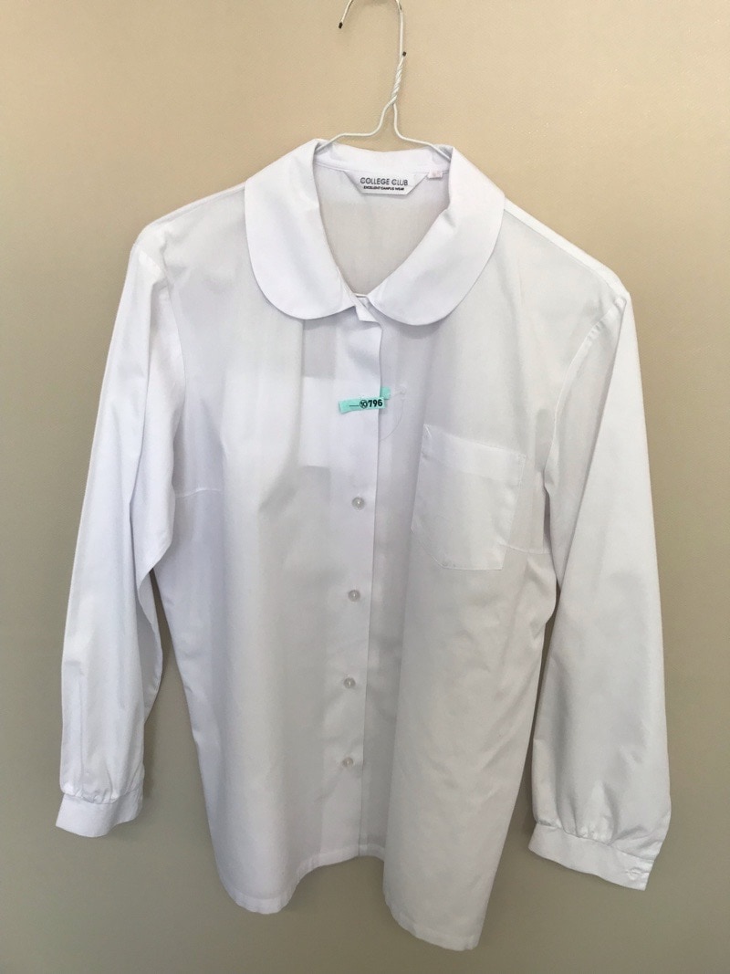 神奈川県　座間中学校　ブラウス　【0210796】