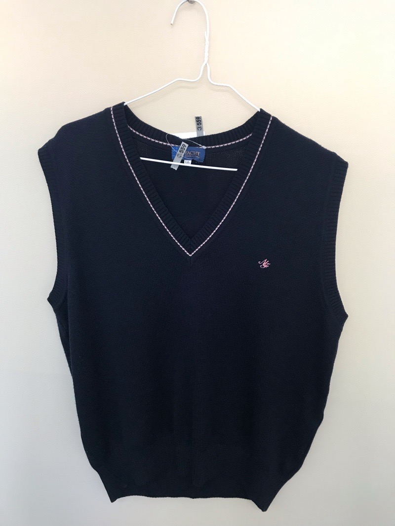 神奈川県　日本大学藤沢高校　ニットベスト　【0303559】