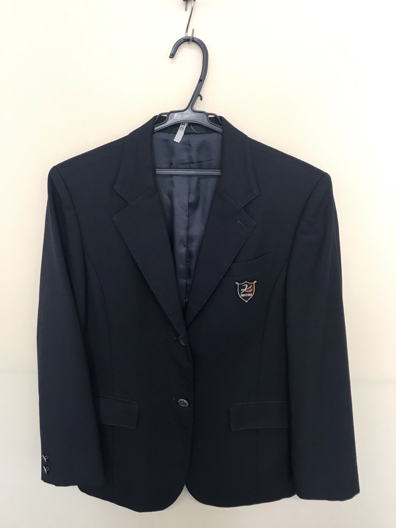 神奈川県　向上高校　女子ブレザー　旧ボタン　【0303386】