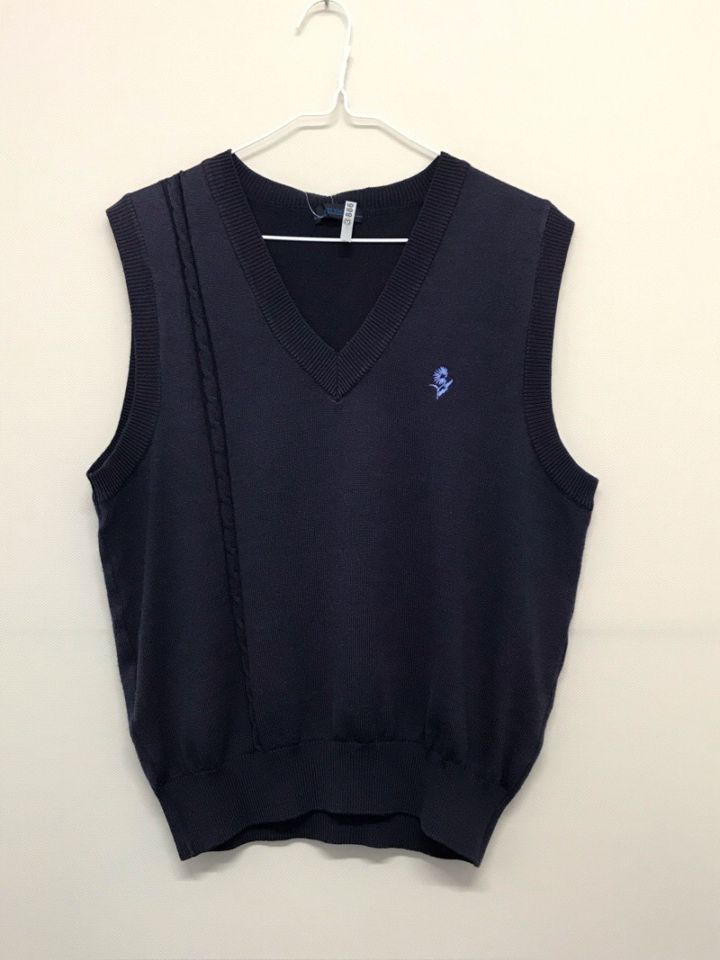 神奈川県　相模女子大学高等部　ニットベスト　【0303886】