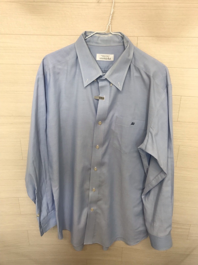 神奈川県　向上高校　ワイシャツ（長袖）青　【0304520】