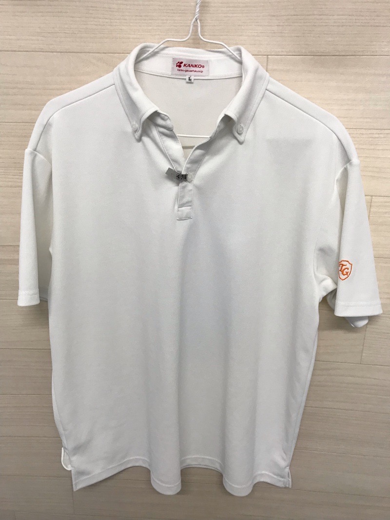 神奈川県　立花学園高校　ポロシャツ（白）【0304798】