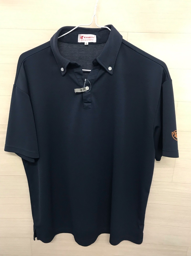 神奈川県　立花学園高校　ポロシャツ（紺）【0304799】