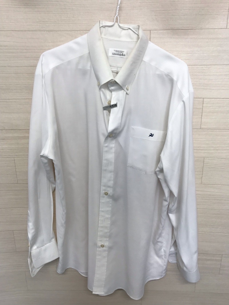 神奈川県　向上高校　ワイシャツ　白（長袖）【0304518】