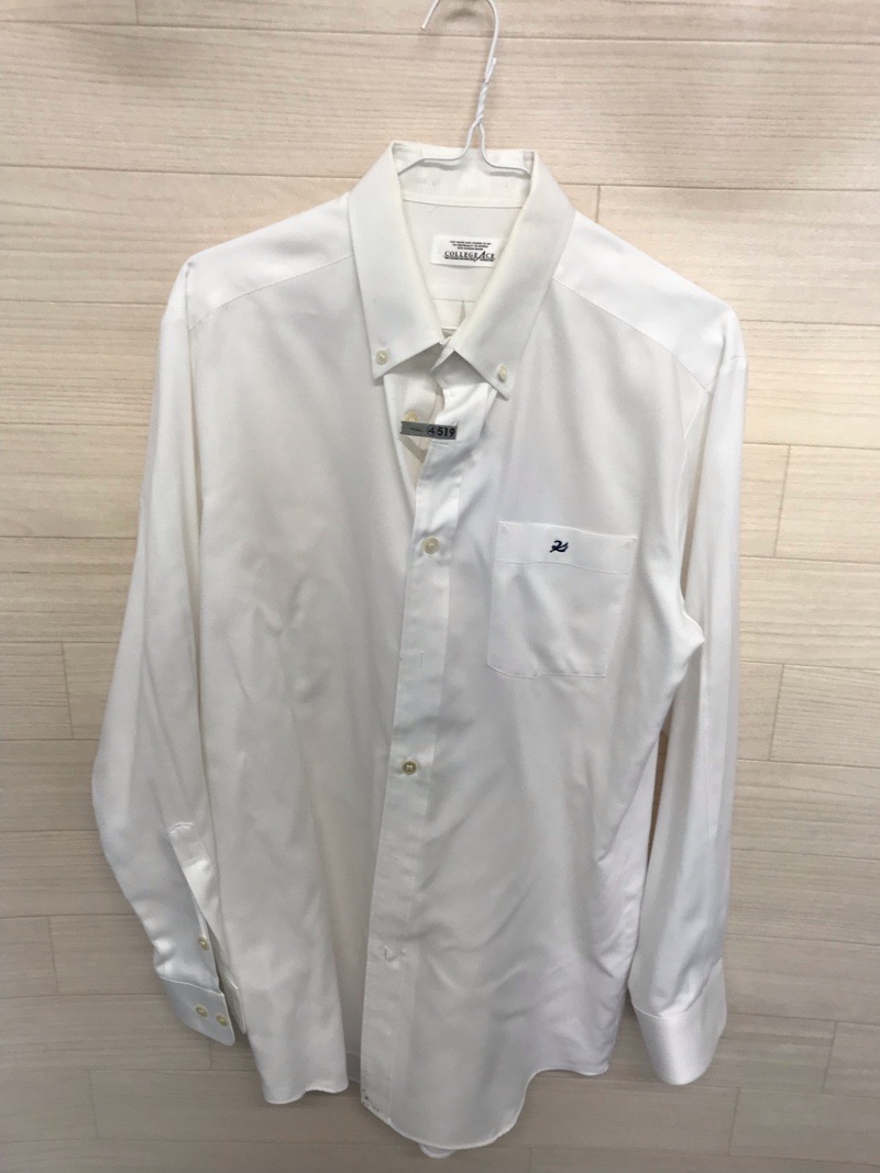 神奈川県　向上高校　ワイシャツ　白（長袖）【0304519】