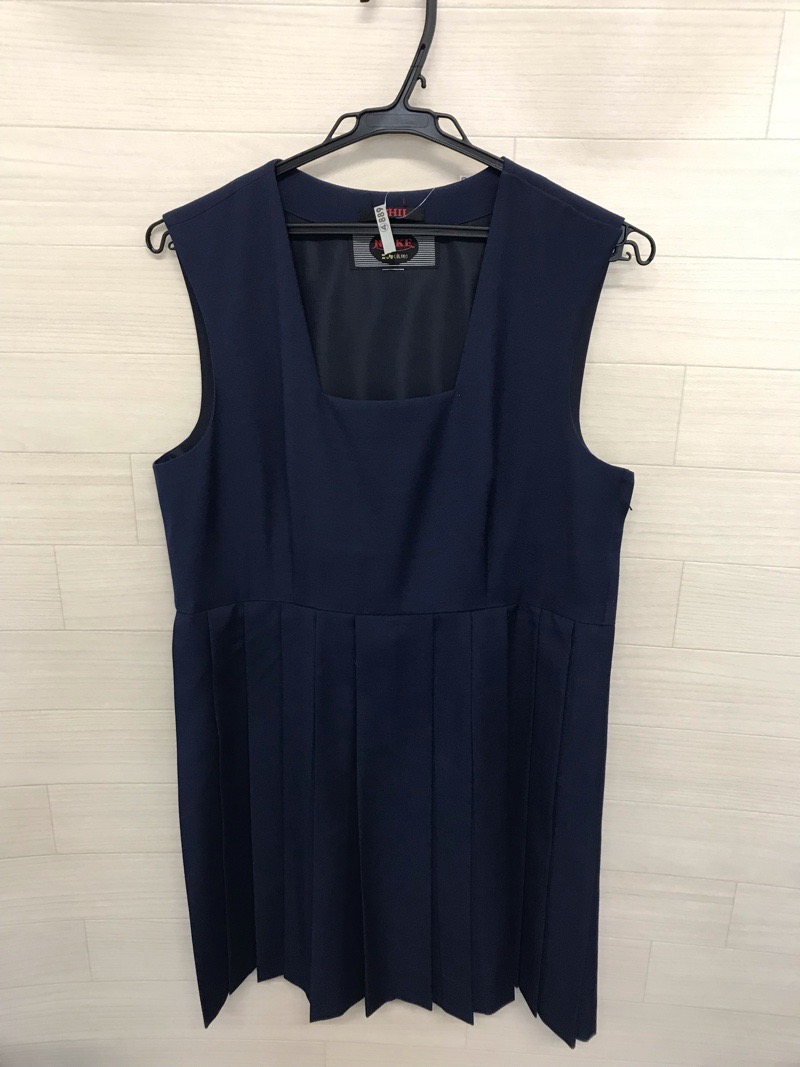 神奈川県　渋沢中学校　ジャンバースカート（夏）【0304889】