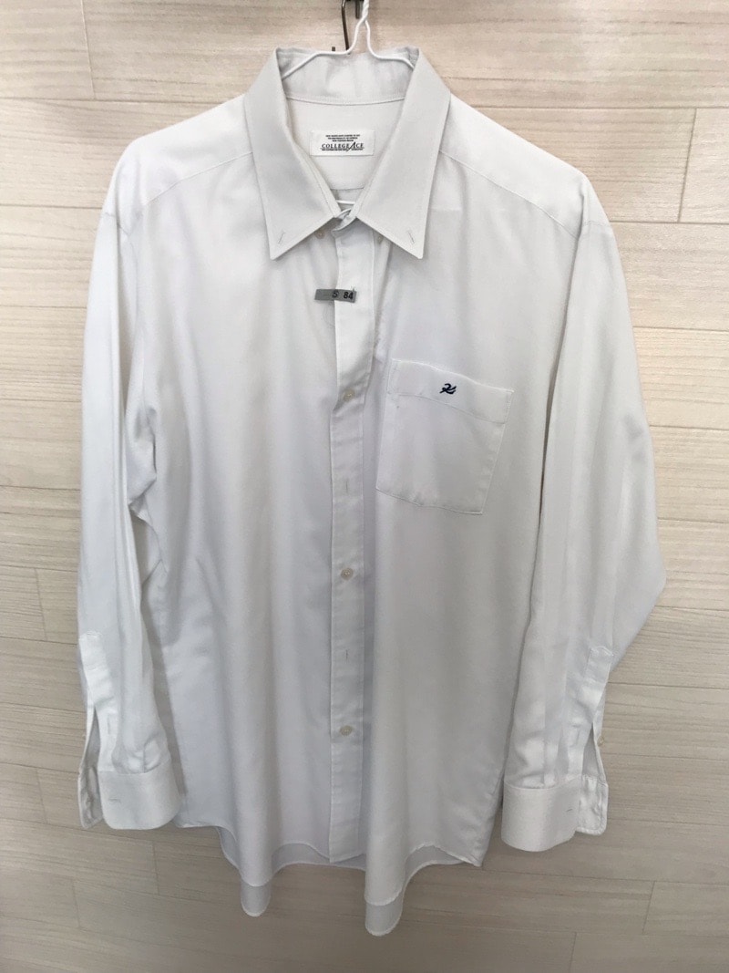 神奈川県　向上高校　ワイシャツ（長袖）白【0305084】