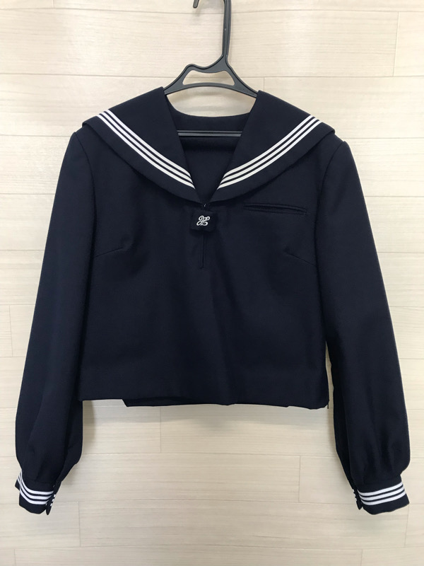神奈川県　成瀬中学校　セーラー服（冬）【0305560】