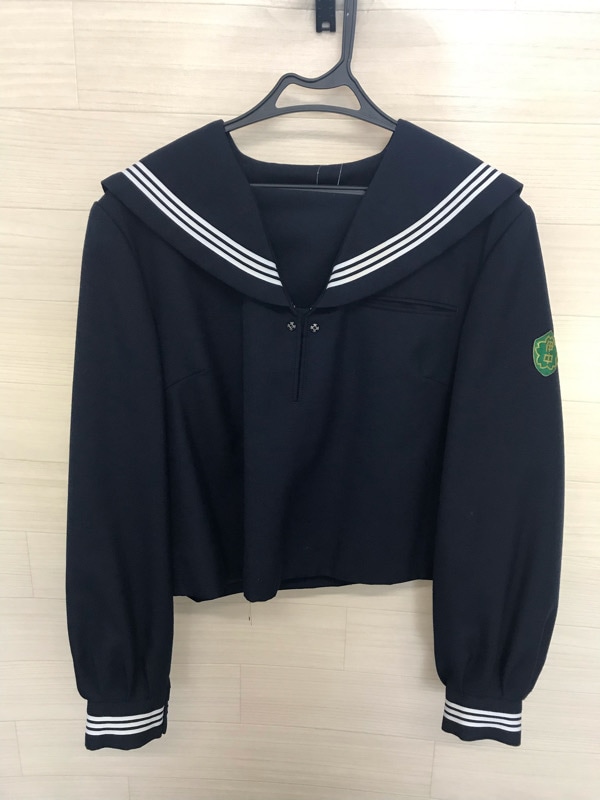 神奈川県　伊勢原中学校　セーラー服（冬）【0307078】