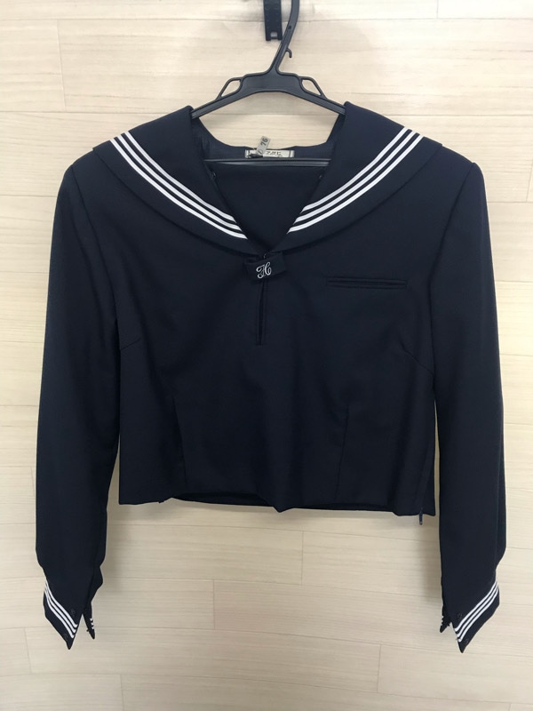 神奈川県　成瀬中学校　セーラー服（冬）【0307833】
