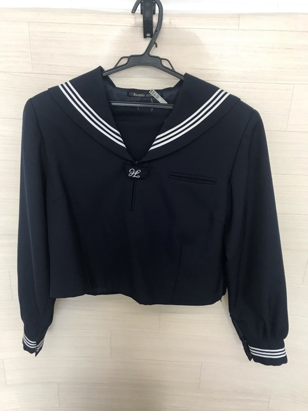 神奈川県　成瀬中学校　セーラー服（冬）【0308733】