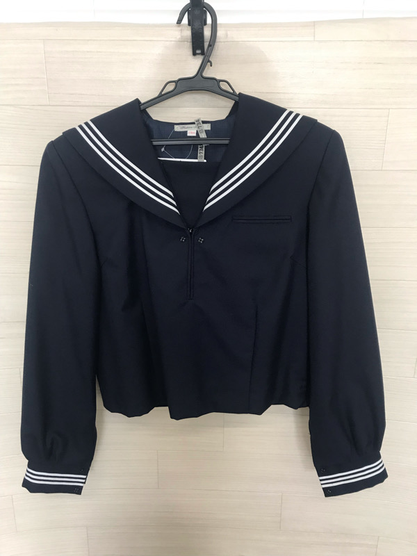 神奈川県　成瀬中学校　セーラー服（冬）【0308734】