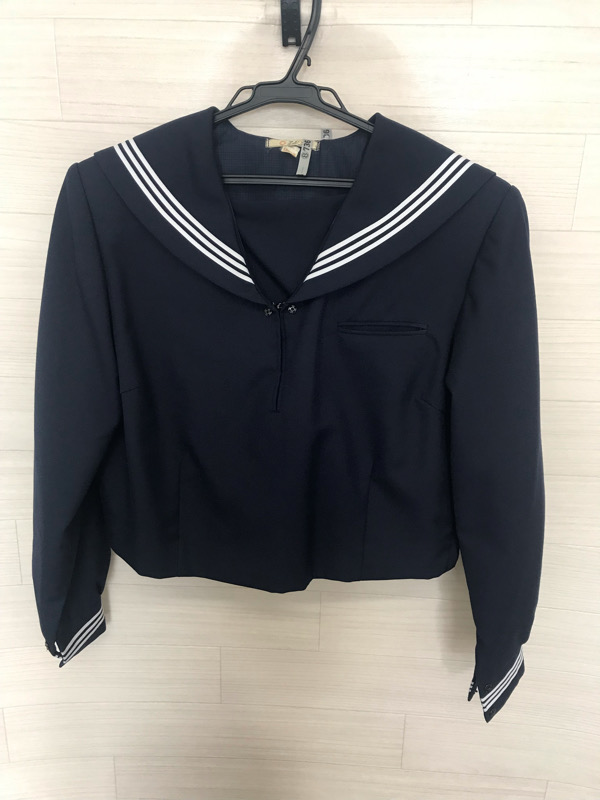 神奈川県　成瀬中学校　セーラー服（冬）【0308736】