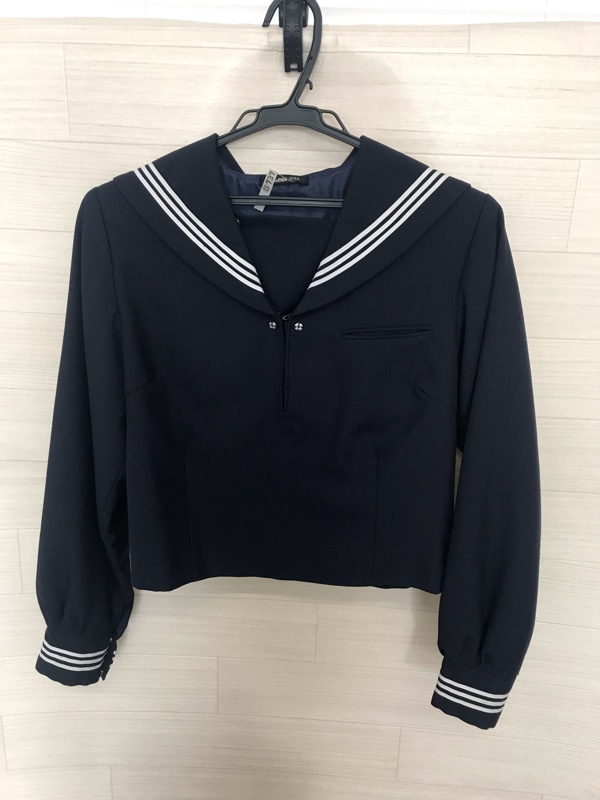 神奈川県　成瀬中学校　セーラー服（冬）【0308737】