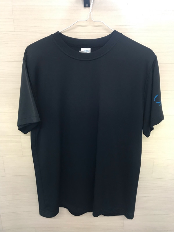 神奈川県　小鮎中学校　部活用（陸上）Tシャツ黒　【0308264】
