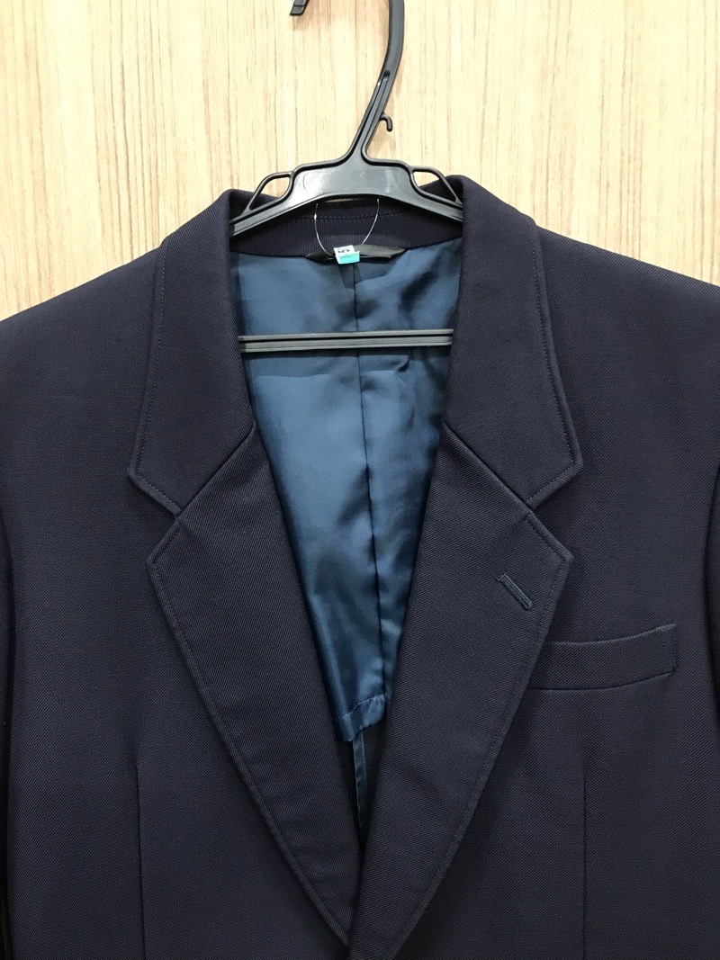 姿川中学校男子ブレザー(リユース品) 中古】神奈川県 中川中学校 男子制服 3点 (ブレザー・ズボン) sf105963